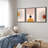 Mid Century Modern Boho Bright Nordic Abstract  Living Room Framed Canvas 3 Pieces Print Wall Art-70252460-70252467