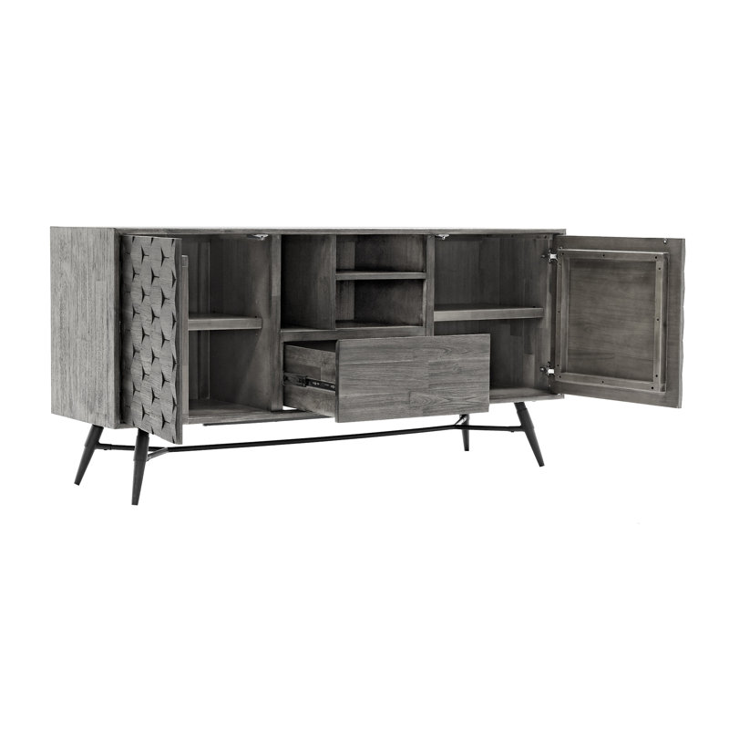 Buffet Makena en bois d'acacia gris