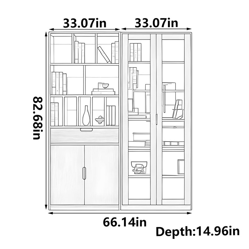High quality popular bookcase