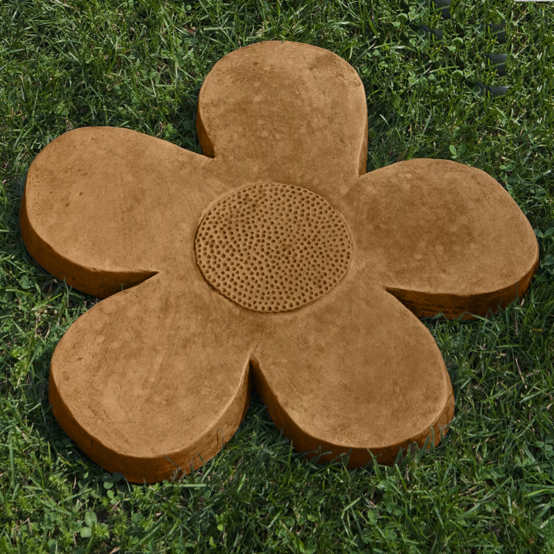 Tremplin Flower Power, H 2 po x l 15,5 po x P 15,5 po, Travertin
