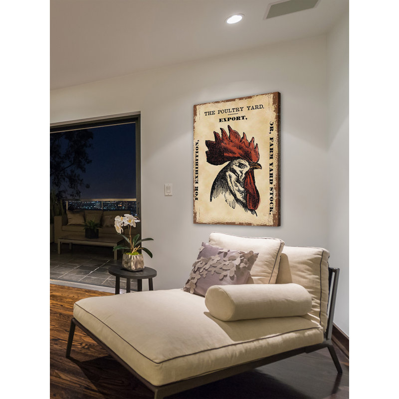 Chicken Poultry Yard - Wrapped Canvas Print, 46 cm H x 30 cm W