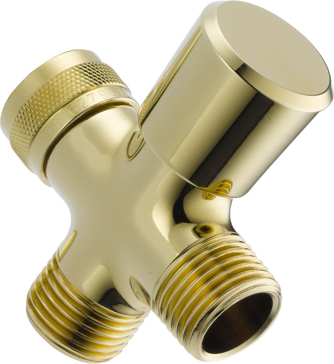 Universal Showering Components 3-Way Arm Diverter Valve, Brilliance Polished Brass