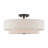 Ashaud Fabric Semi Flush Mount