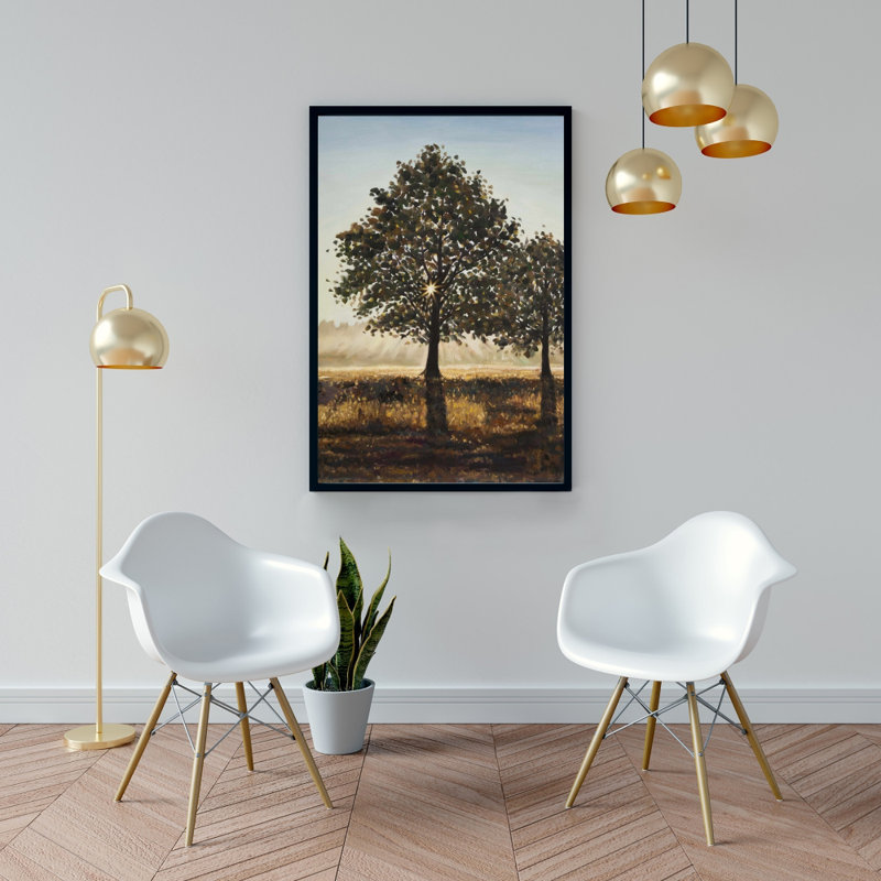 "Arbres dans la campagne" sur toile
