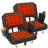 Heated Stadium Seat With Back Support, Heated Bleacher Seat With 3 Heat Levels & 4 Reclining Positions, Thick Padded Stadium Chair With Armrests, Hooks And Shoulder Straps For Sports, Camping And Concerts-362669546