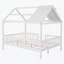 Lit en bois avec clôture Wood House