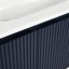 Meuble-lavabo de salle de bain sans lavabo pour petite baignoire, charnière de porte à fermeture en douceur de 48 po, armoire murale en contreplaqué bleu marine avec grand bassin de rangement, grand