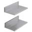 2 Piece L-Shaped Metal Floating Shelf