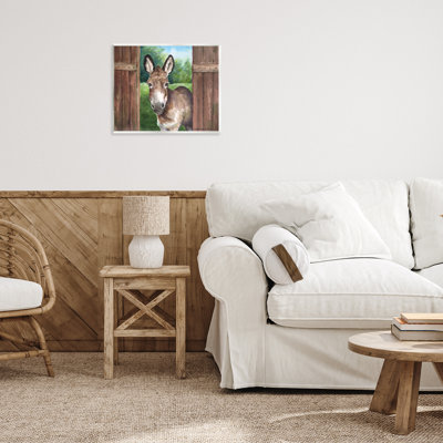 Donkey in Wooden Gate Wall Plaque, design by George Dyachenko