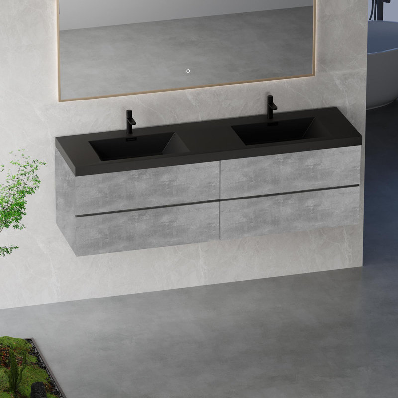 Vanity with Four Soft-Close Drawers