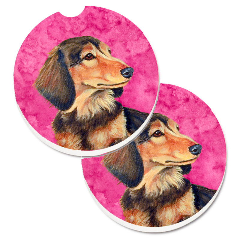 Sous-verre barbu collie voiture, Teckel