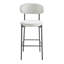 Upholstered Counter Stool with Metal Frame-294689689