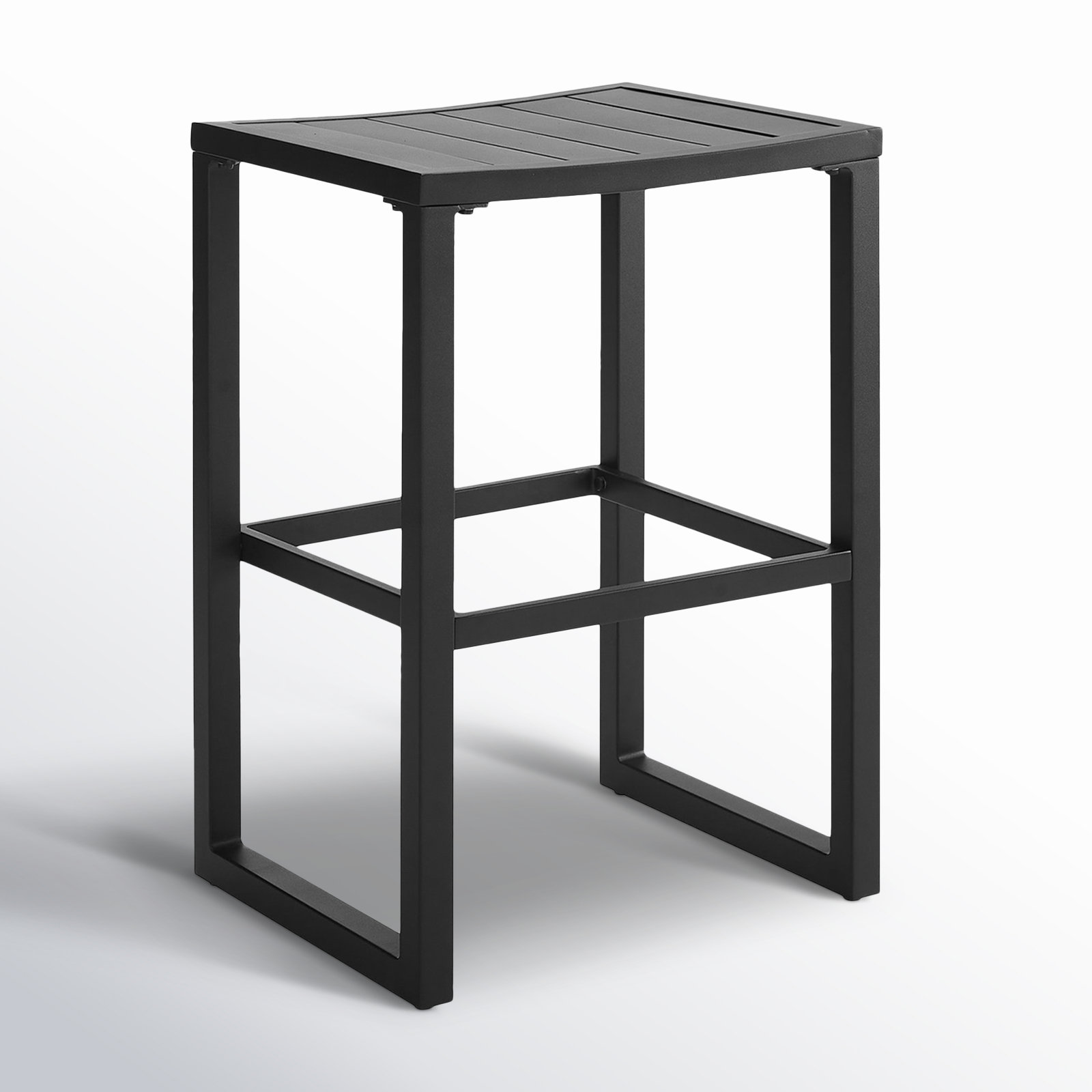 Armando 30" Aluminum Patio Bar Stool, Black