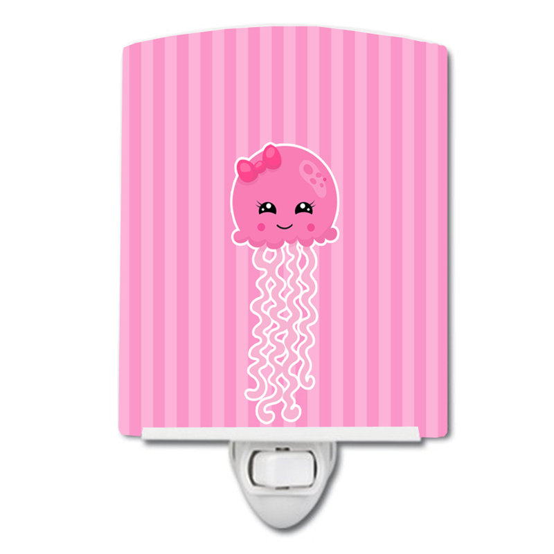 Nautical Jellyfish Ceramic Night Light