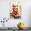 «Peaceful Orange Kitten Peaceful Serene», art mural contemporain-129149370