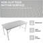 Table pliante en rotin 4 pi pour intérieur et extérieur, table pliable portative tressée blanche-1301639814