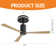 52'' Flush Mount Ceiling Fan With Lights And Remote Control