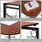 Foldable Modular L-Shaped Steel Writing Desk-691938118