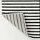 Anders MidCentury Modern Arch Stripe Two-Tone High-Low Black/White Rug