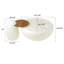 Ensemble de tables basses gigognes blanches