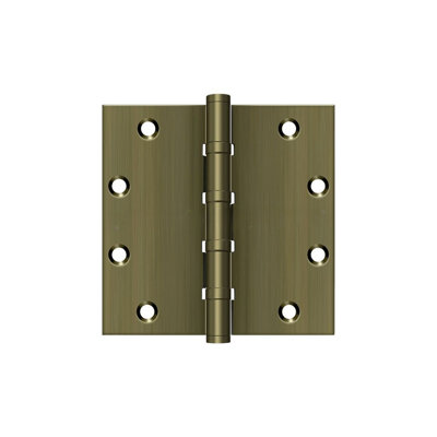 Deltana DSB55NB5 charnières carrées 5 po x 5 po à roulement à billes en laiton antique