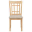 Chaise de salle à manger en bois Wiona lin et chêne clair (ensemble de 2)