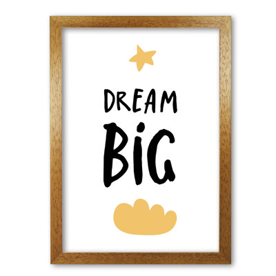 Dream Big Yellow Cloud - Print