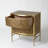Crinkle Bedside Chest-Brass/Bronze