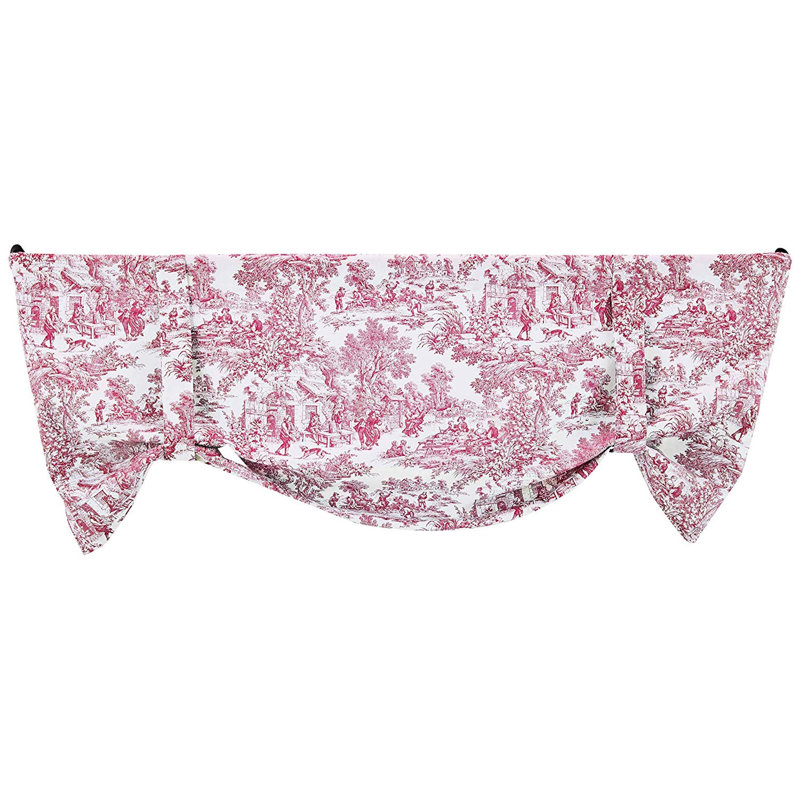 Cantonnière 60 po Amelie Toile, Rouge