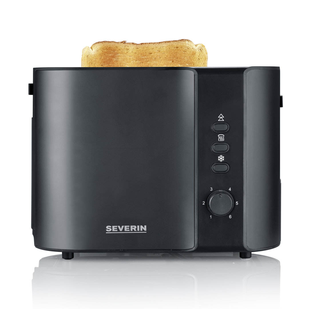 Automatik-Toaster AT 2217, rot, 800 W, mit Brötchen-Röstaufsatz, Aufwärm- und Defroster-Stufe