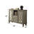 Velika Weathered Gray Finish Console Table W/ 1 Open Compartment Storage