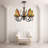 Stained Glass Chandelier Light With Butterfly Shaped 27“