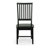 Elegant Black 20" Dining Chair with Armless Comfort and Vintage Hand-Finish-963880767