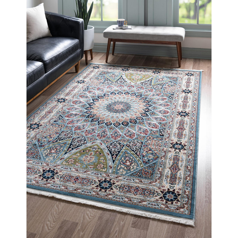 Jackson Oriental Indoor Rug, Rectangle 7'10" x 10', Blue