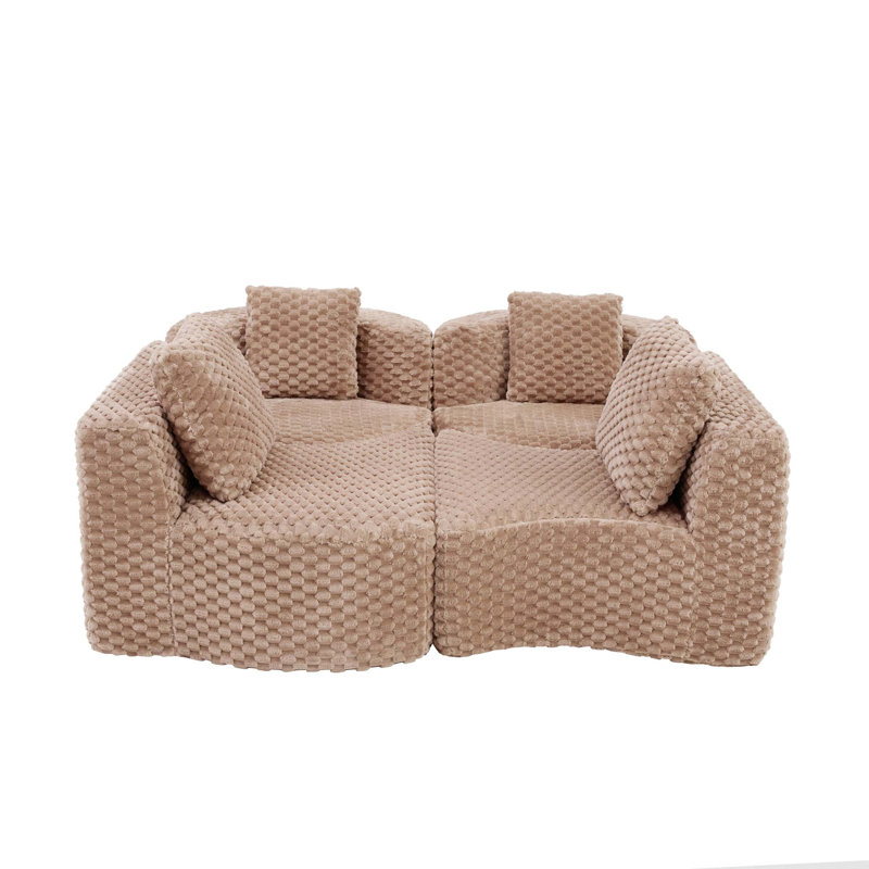 Modular Cloud Sofa with Soft Plush Comfort
