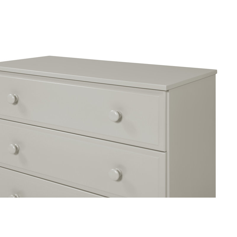 Commode 5 tiroirs Alayna, gris