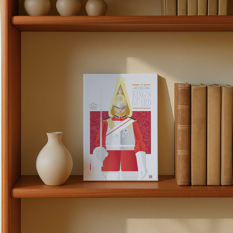 La garde du roi, H 30 po x l 20 po, Toile tendue, Ne s’applique pas