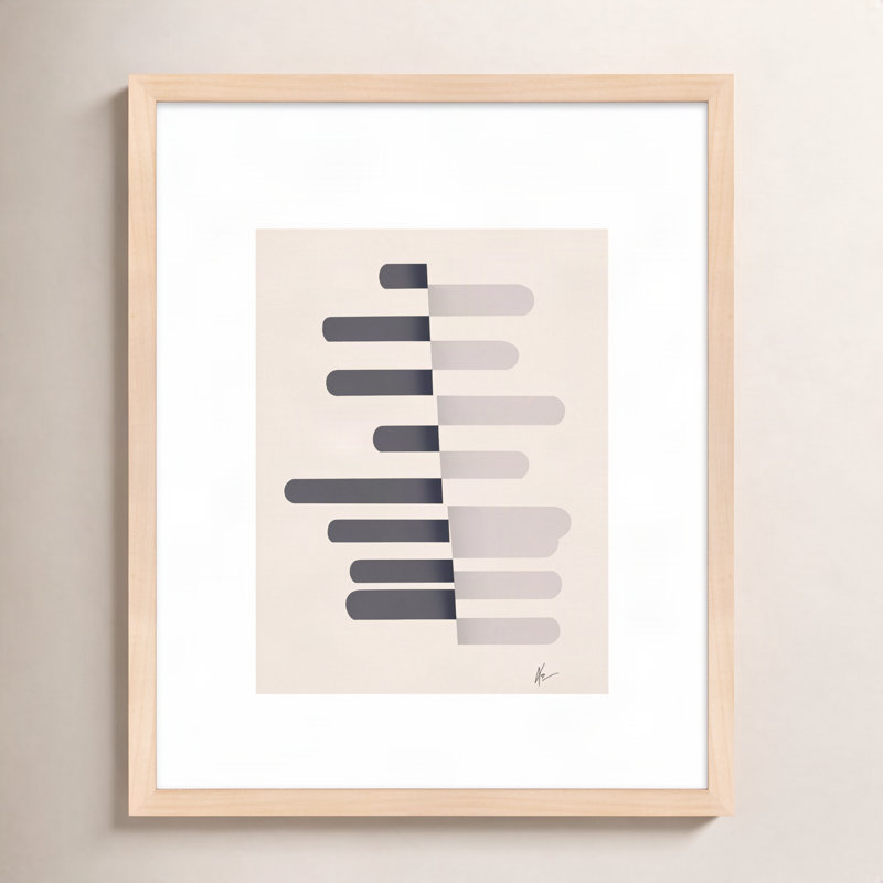Flora 4 Framed Graphic Art by Lee Lessem, 25" H x 20" W x 1.25" D, Brown Framed