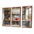 Toile avec cadre flottant brun