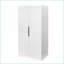 Cabinets, garde-manger autoportant blanc cassé 62,99 po avec portes et amp; Tablettes | Minimaliste | Panneau de fibres à densité moyenne