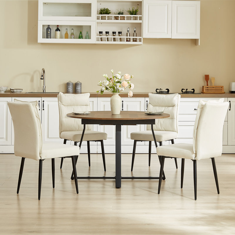 Devantre 4 - Person Dining Set, Beige
