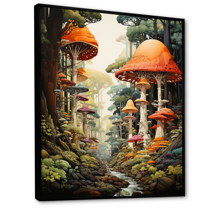 Reproduction d'art sur toile Redwood Mystical Giant Trees - Landscape & Nature, H 40 po x l 30 po x P 1,5 po