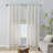 Linen Blend Light Filtering Curtain Panel Pair-681849330