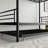 Bunk Bed With Trundle, Metal Bunkbeds With Ladder And Guardrail