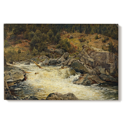 Mountain Stream, Hallingdal-Hans Gude-Gallery Wrapped Canvas-1848