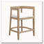 Tabouret de comptoir en bois d'hévéa-1622482209
