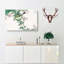 Bull-Headed Shrike & Bush Clover by Numata Kashu - Wrapped Canvas-55315649