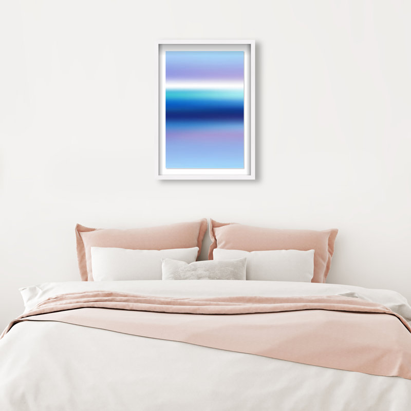 Moonlit Gradient Print by Oliver Gal, 55.5"H x 37.5"W, White Shadowbox