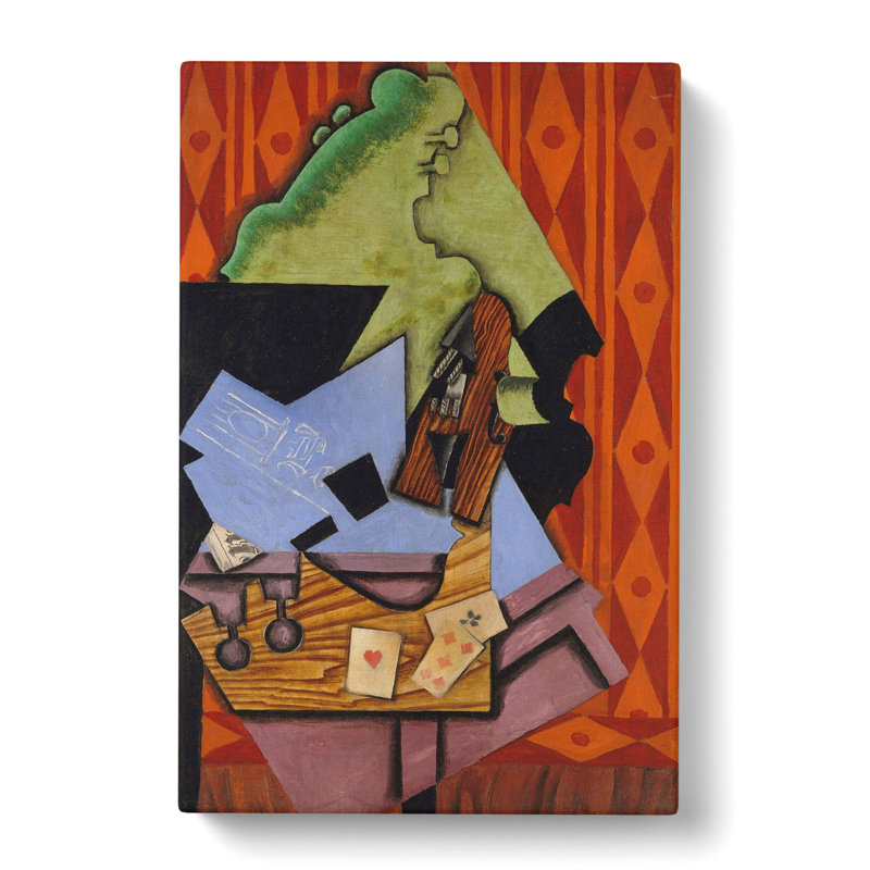 Violin Still Life Vol.2 by Juan Gris - Wrapped Canvas Painting, 76cm H x 50cm W x 3cm D