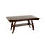 Table de salle à manger moderne en noyer foncé, de forme rectangulaire, avec tablette, table de salle à manger en bois d'hévéa-1920950119